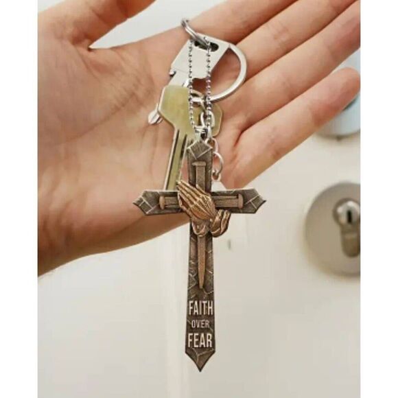 2/$21 Cross Prayer Car Mirror Ornament - Brand New - Picture 7 of 11